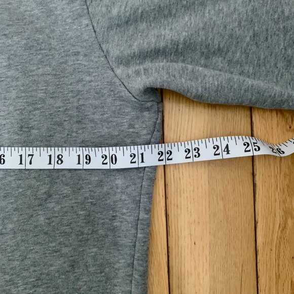 Y2K DC Fullzip Hoodie Men's Medium Gray Sweater Big Logo Embroidered Skating 00s - Picture 5 of 6